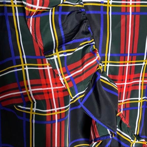 J.Crew tartan ruffle top - Picture 3 of 5